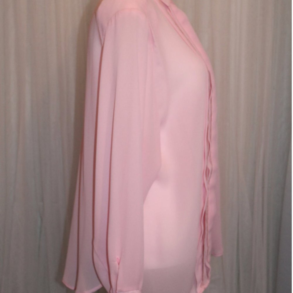 Notations Pink Button Down Blouse - image 4